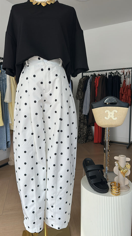 Pantalon pois ballon