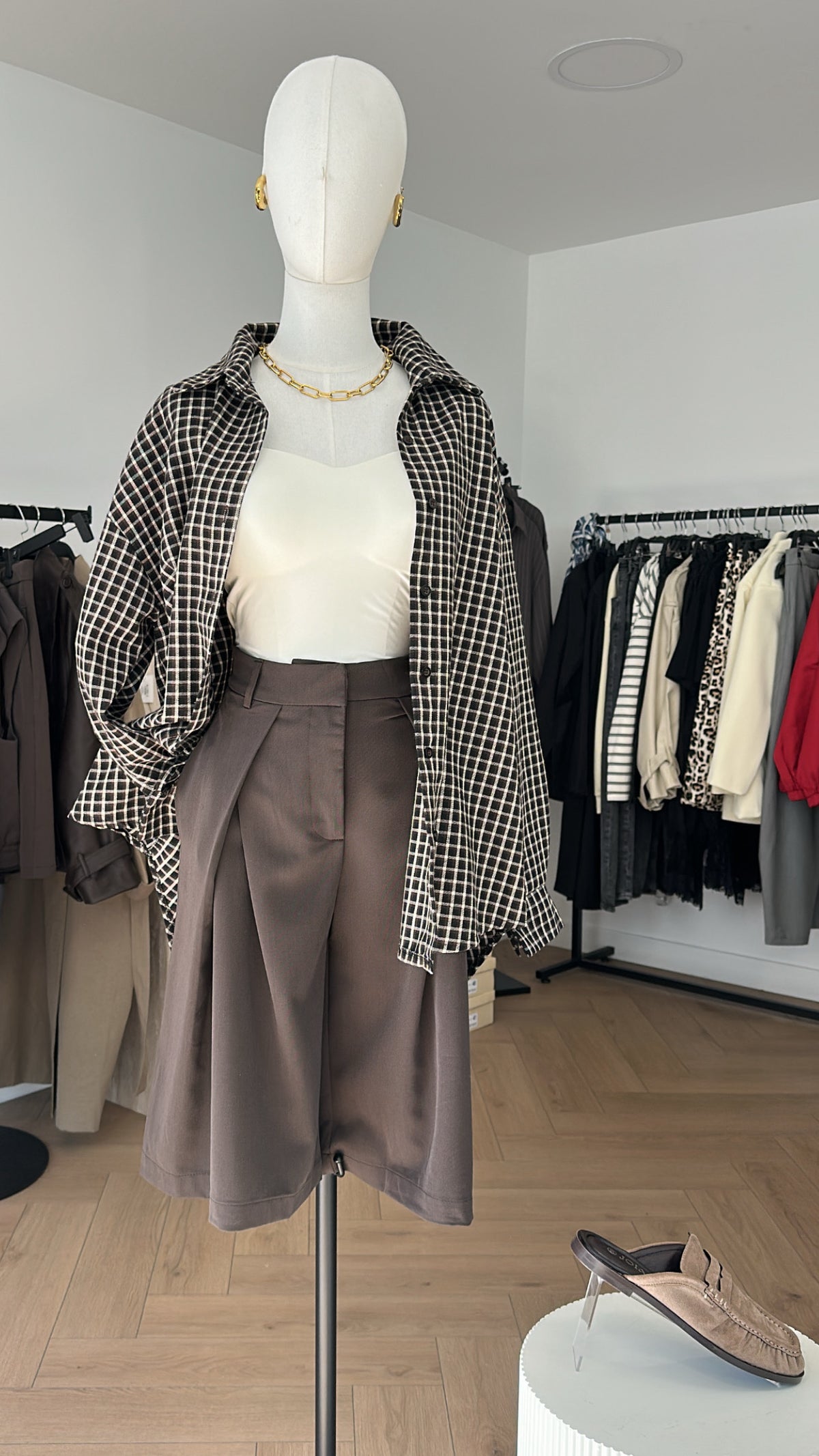 Chemise à carreaux
