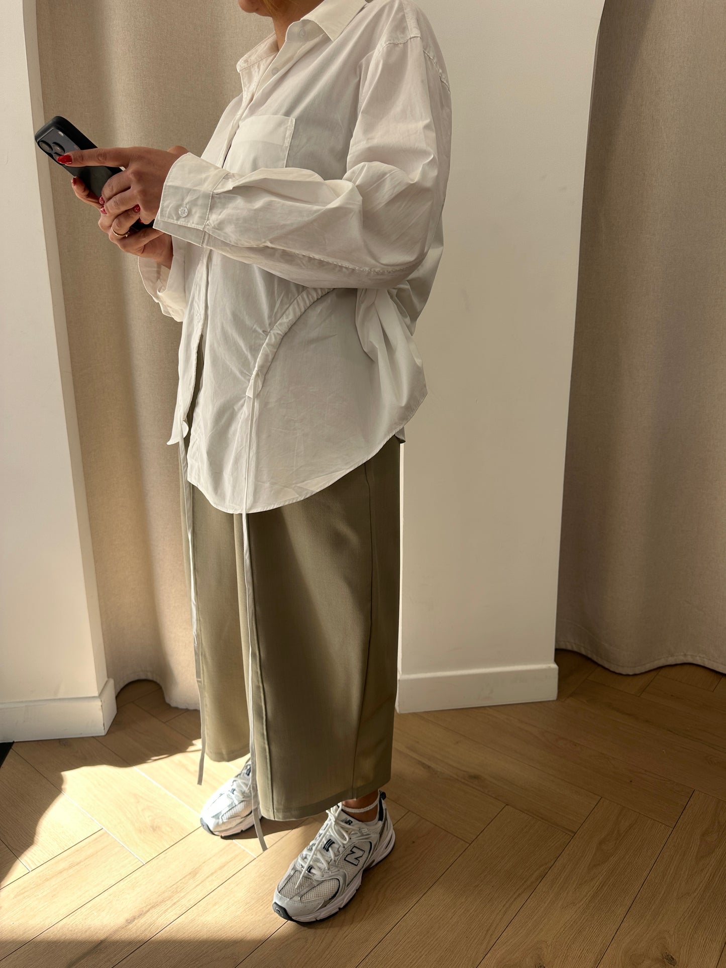 Chemise blanche structurée