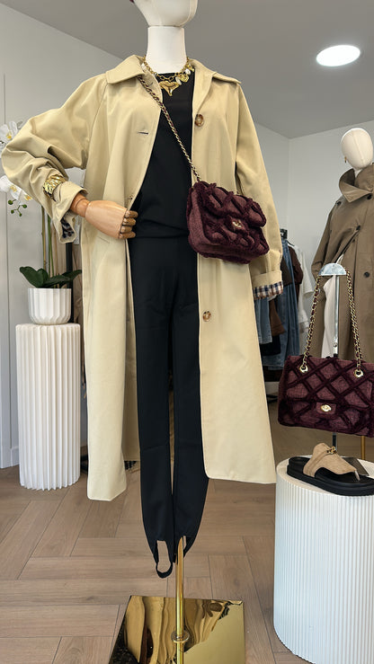 Straight trench coat
