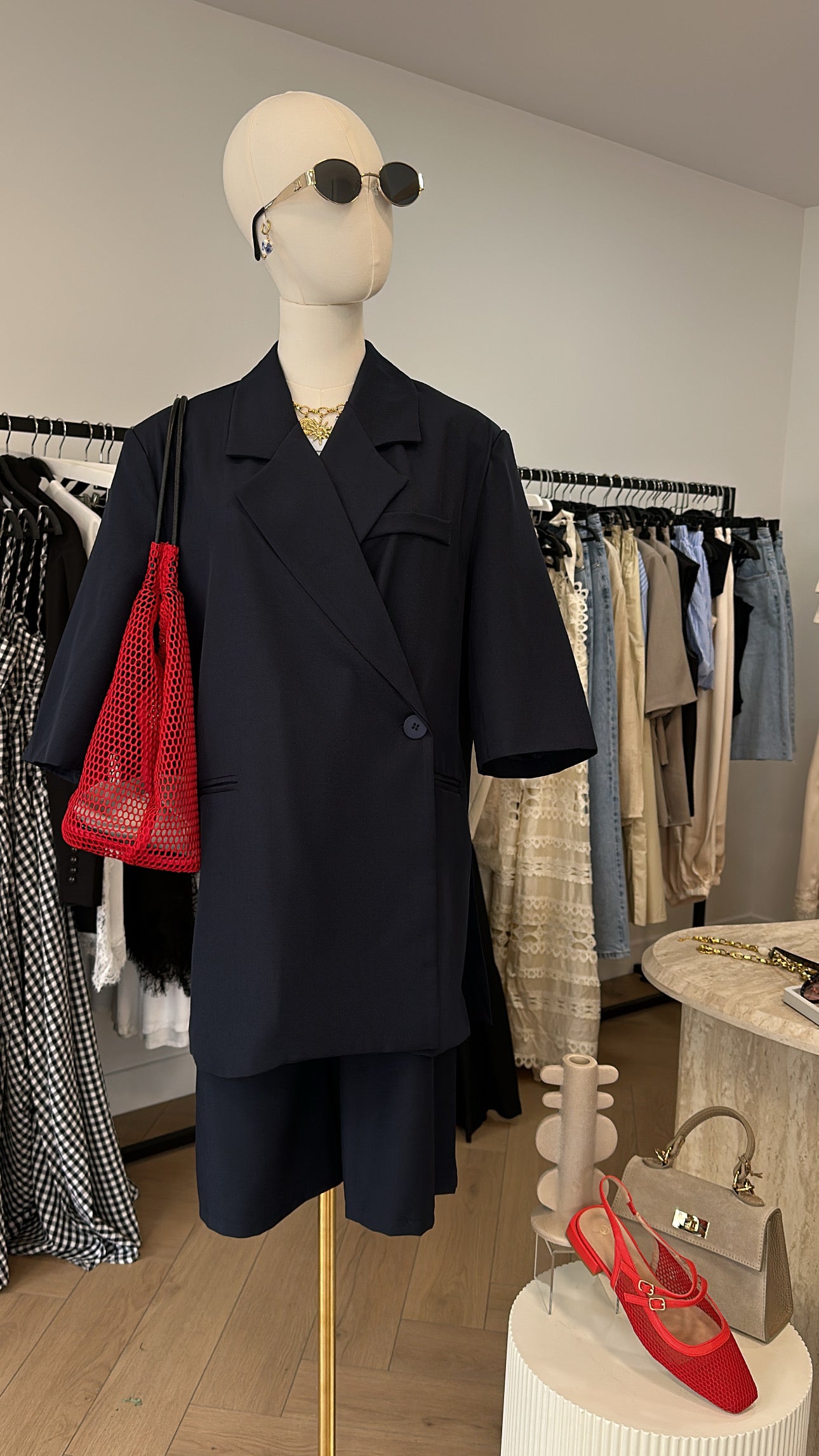 Ensemble blazer bermuda