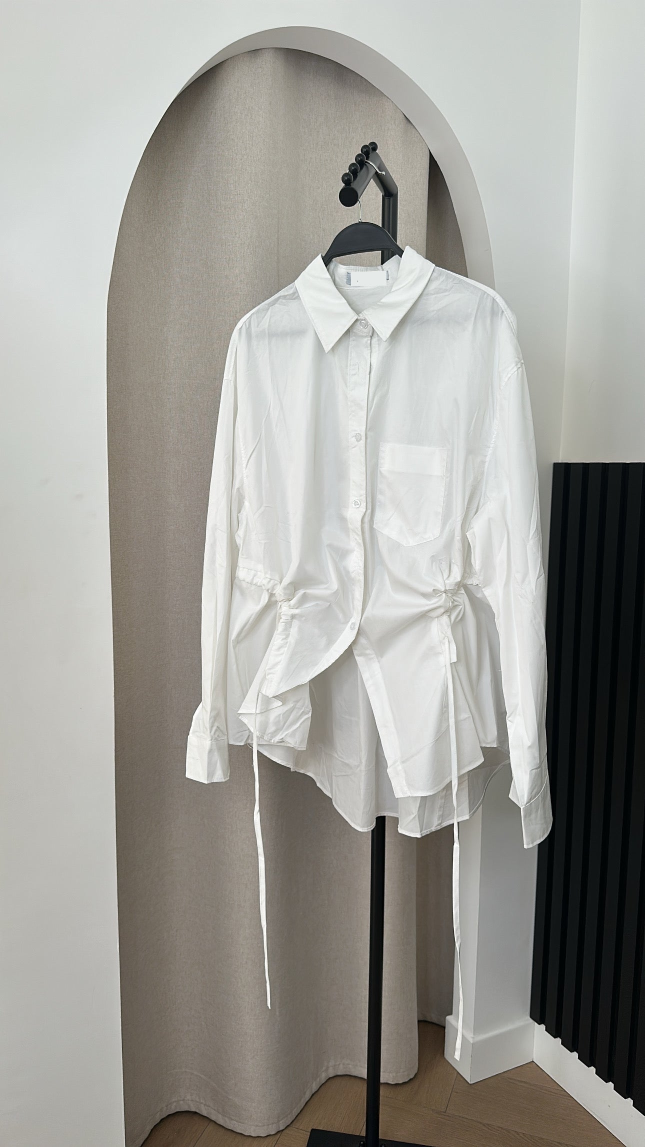 Chemise blanche structurée