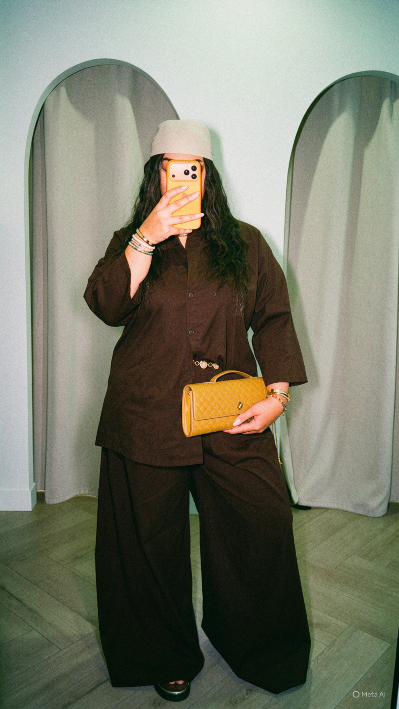 Ensemble pantalon chemise oversize