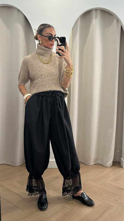 Pantalon dentelle