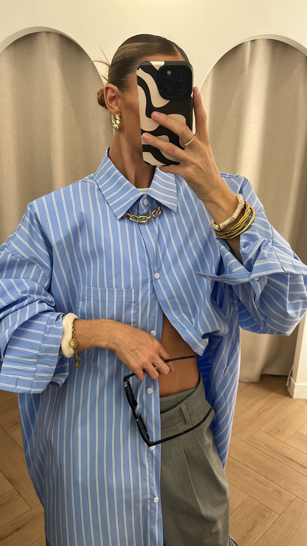 Chemise rayé oversize