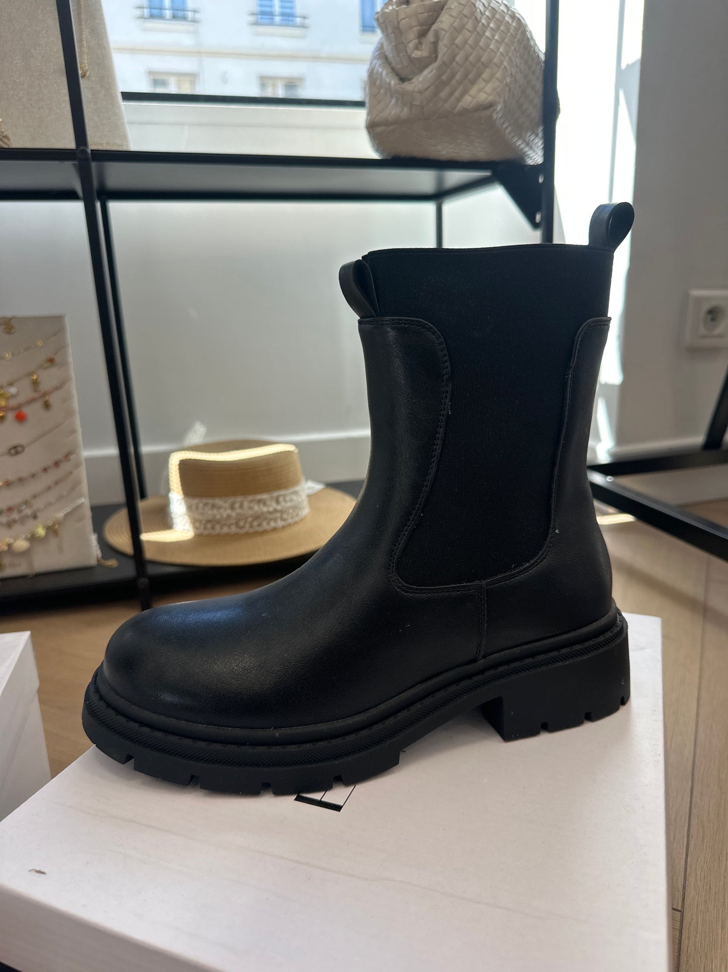 Black boots