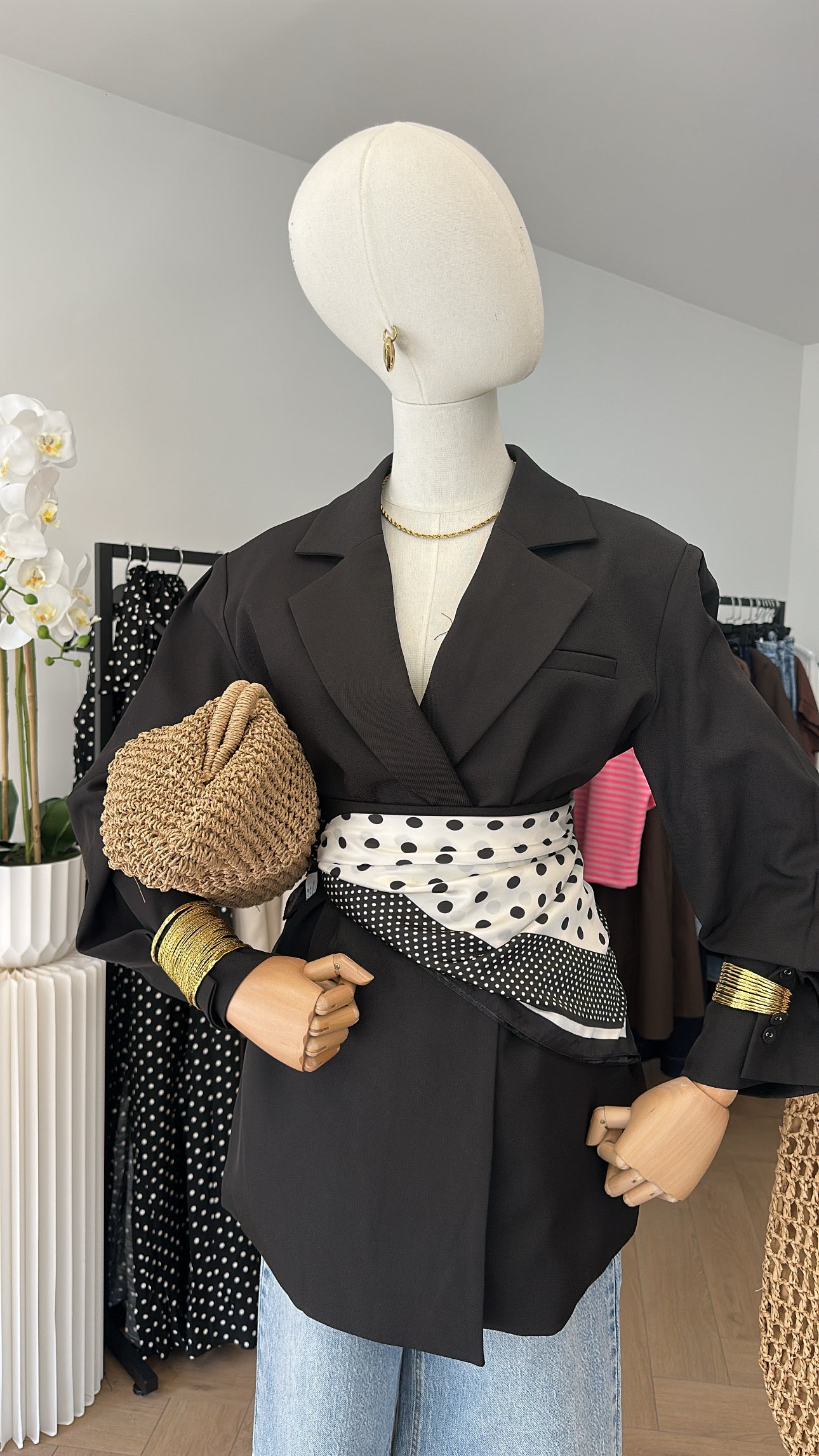 Blazer con cinturón