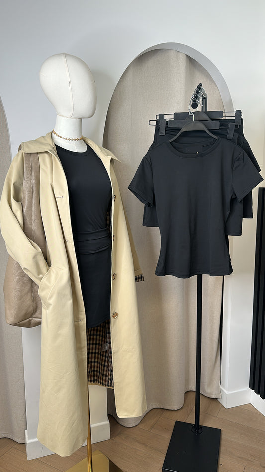 Trench doublée beige