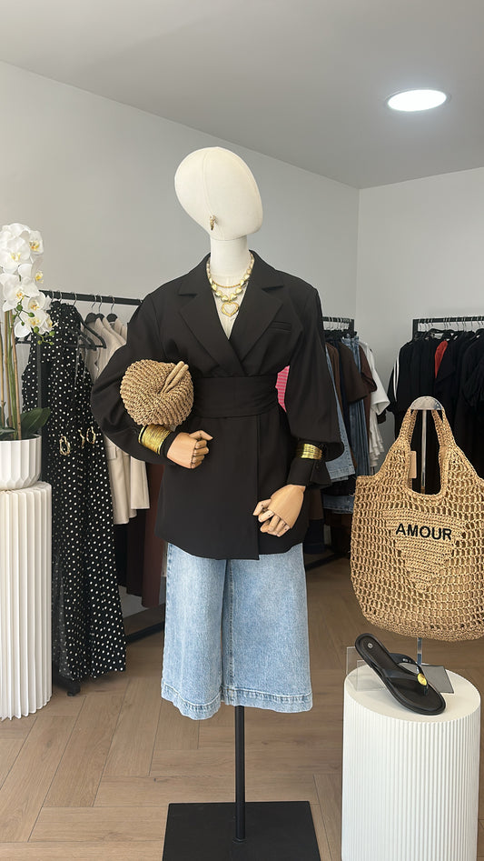 Blazer con cinturón