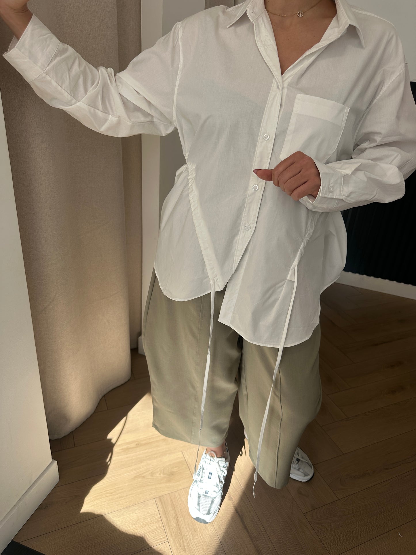 Chemise blanche structurée