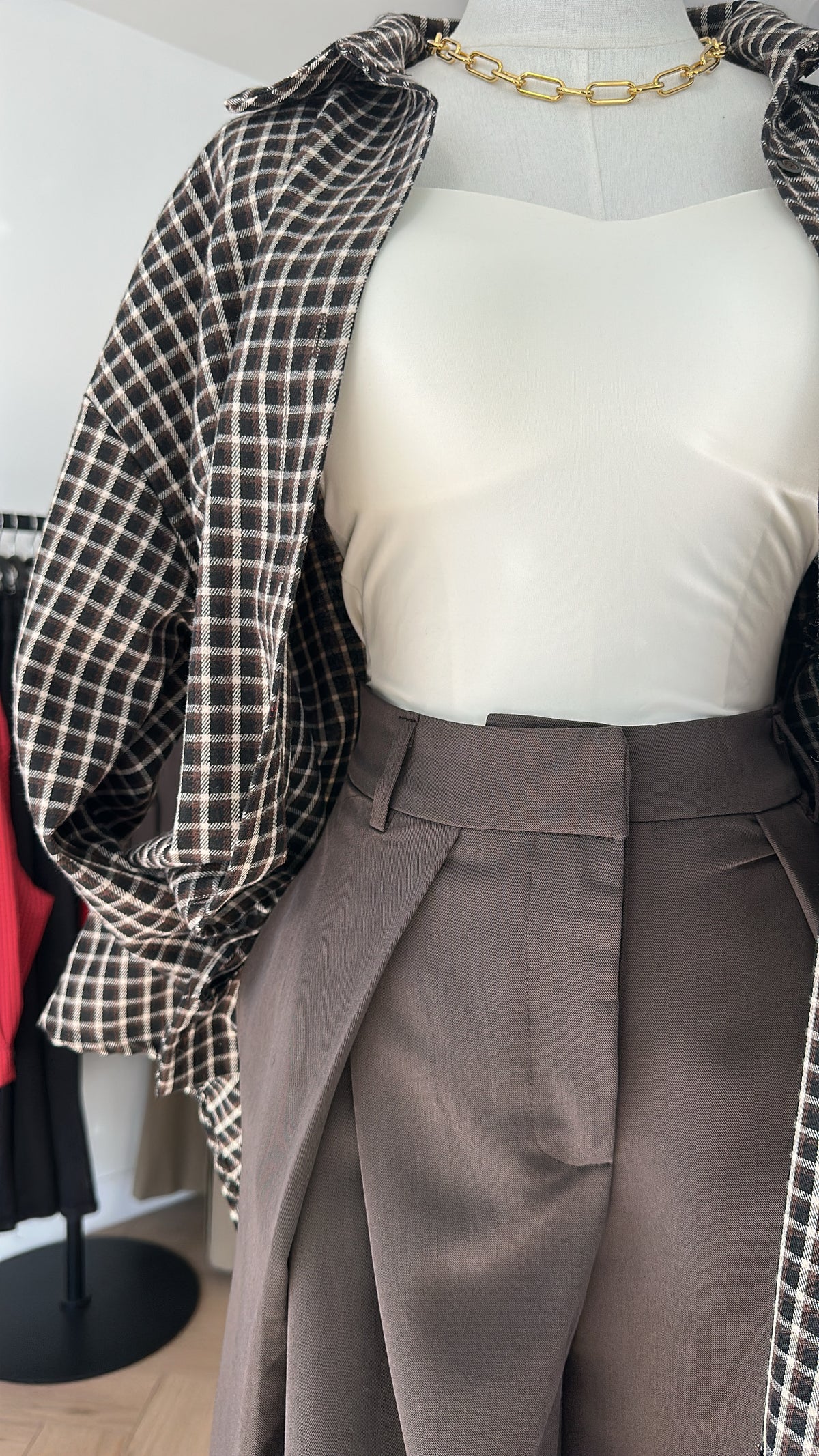 Chemise à carreaux
