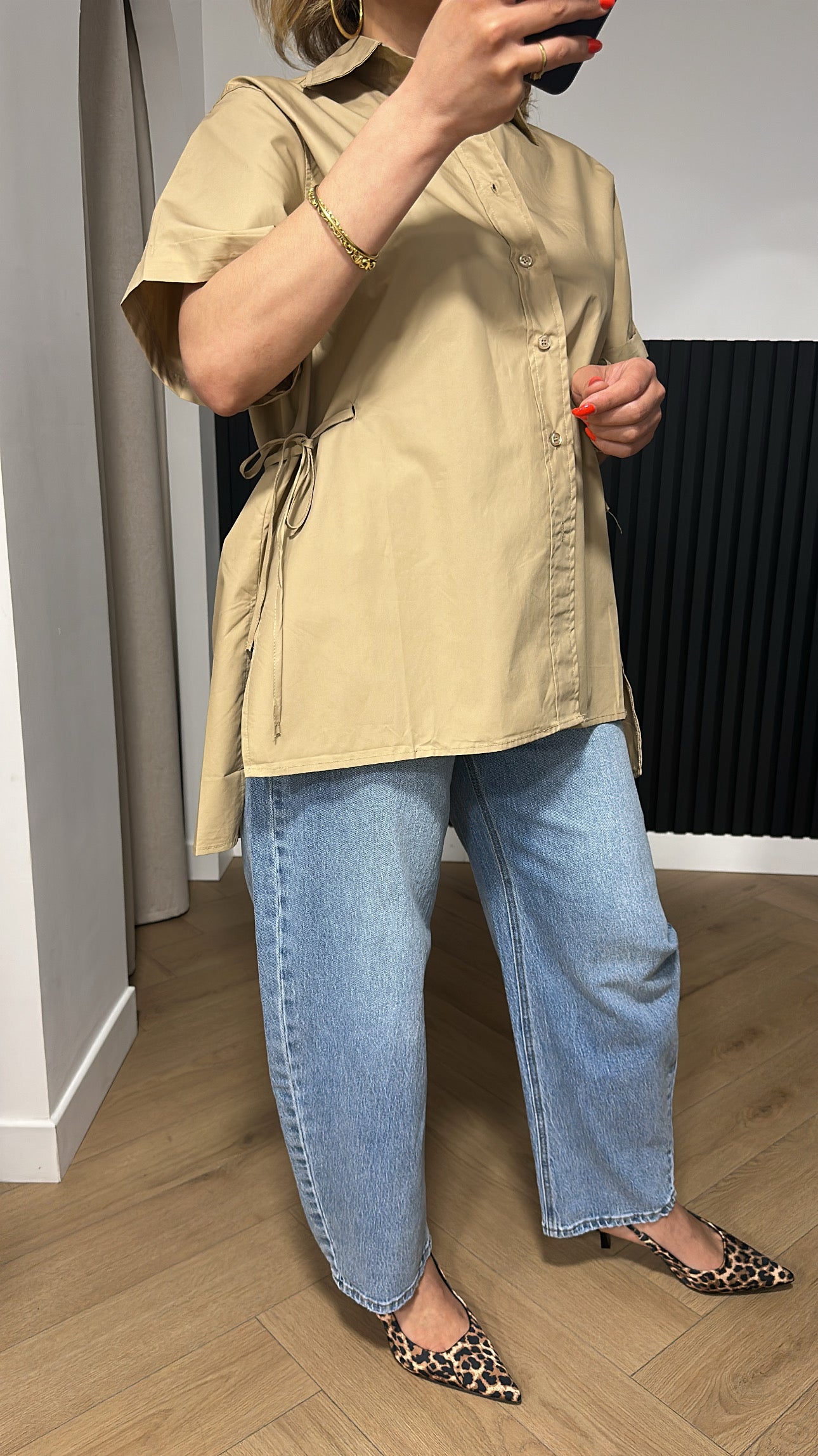 Chemise Camel manche courte
