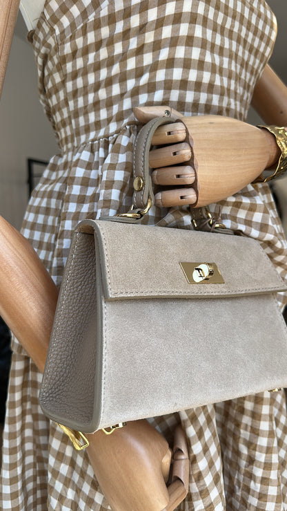 Leather H bag