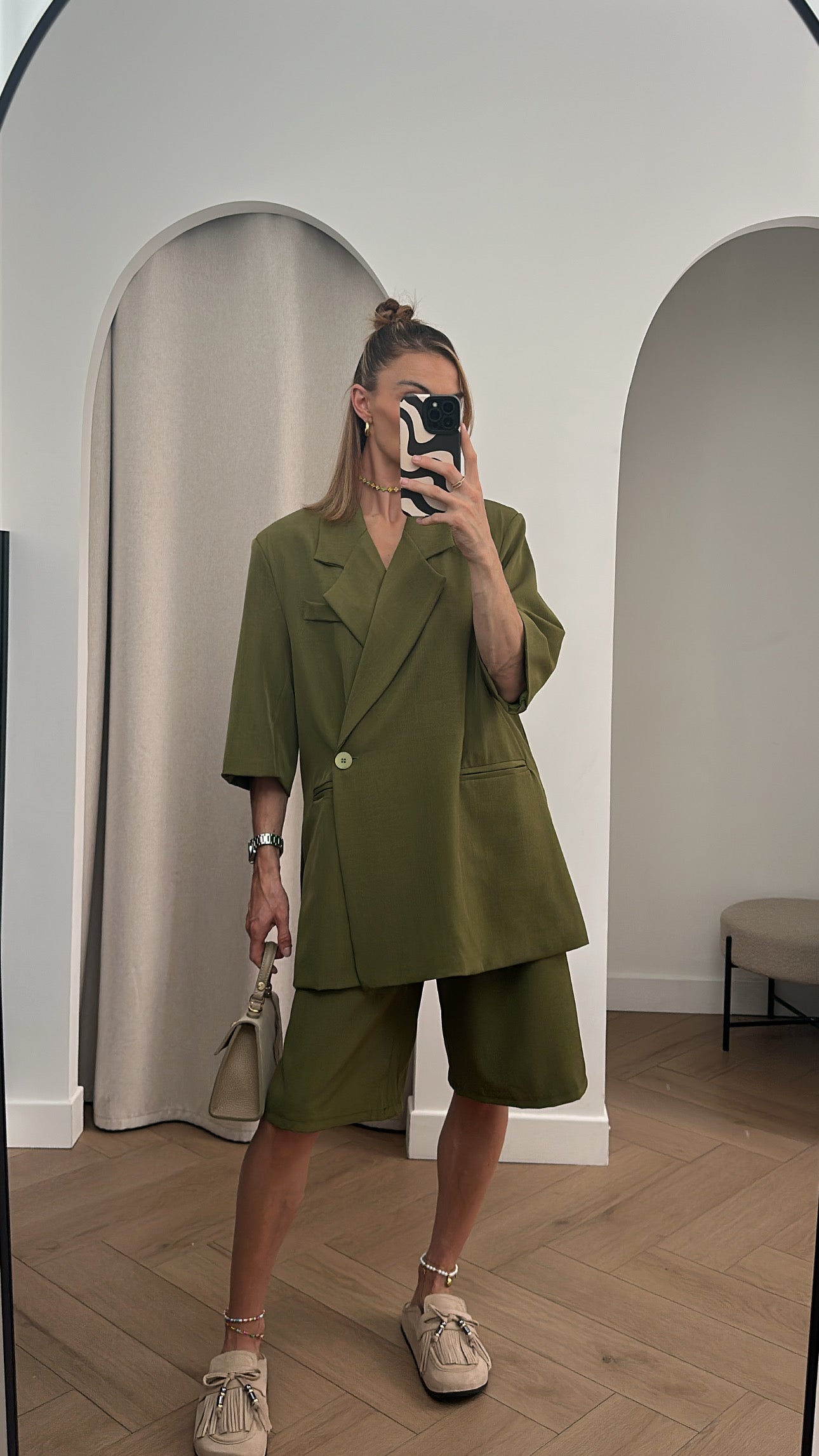 Ensemble blazer bermuda