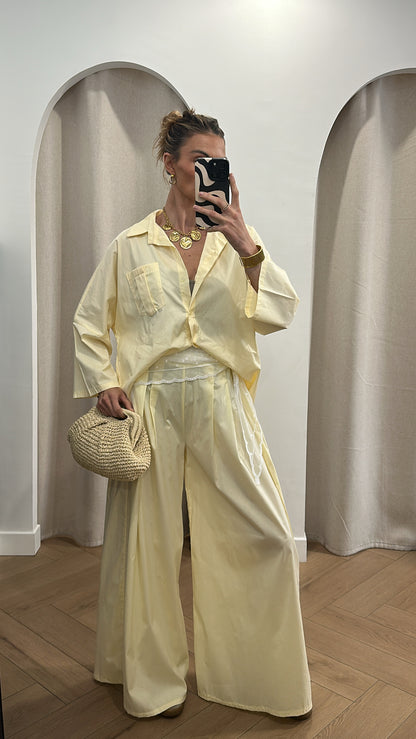 Ensemble pantalon chemise oversize
