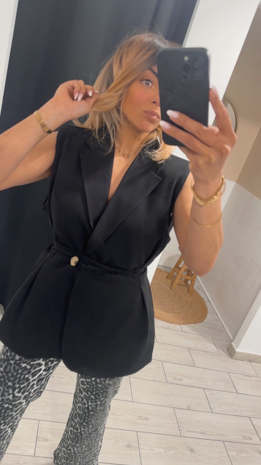 Veste sans manches noire