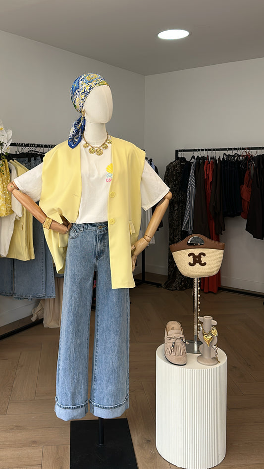 Jean Wide leg revers