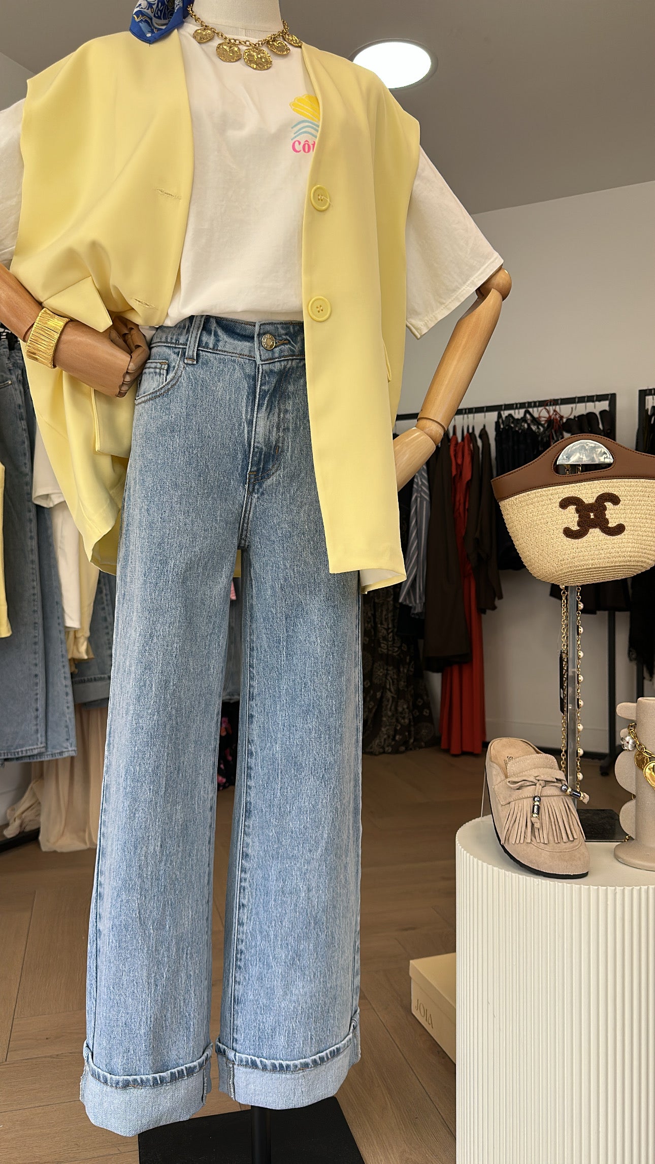 Jean Wide leg revers