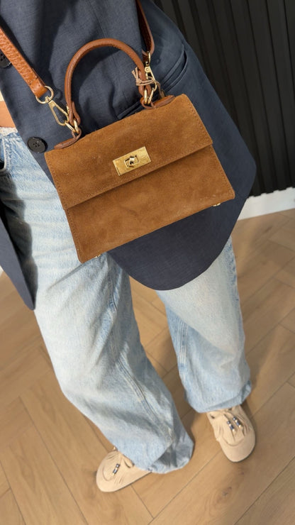 Leather H bag