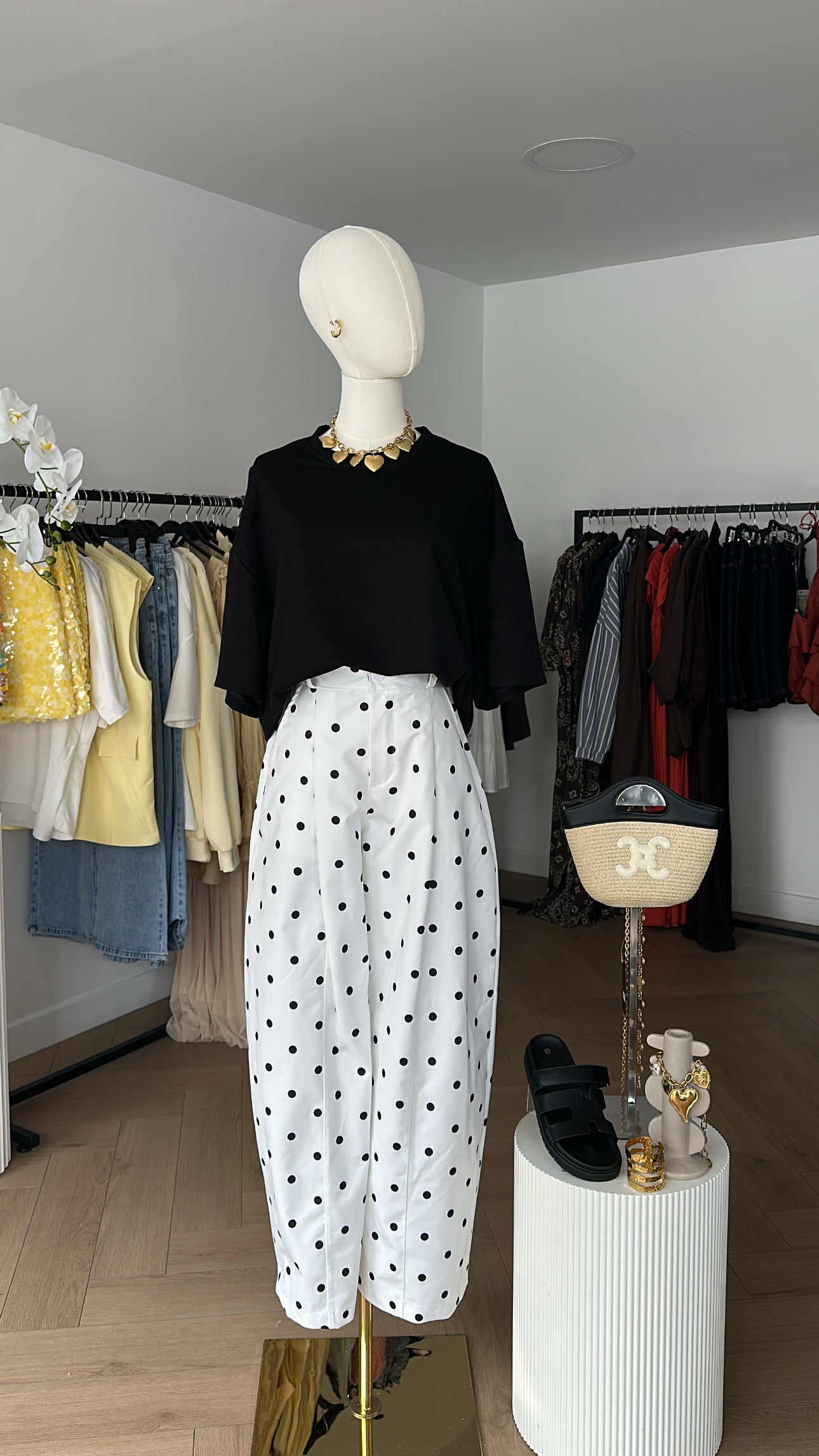 Pantalon pois ballon