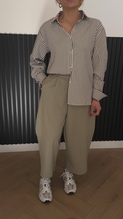 Chemise rayé manche structurée